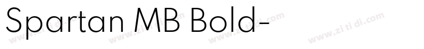 Spartan MB Bold字体转换